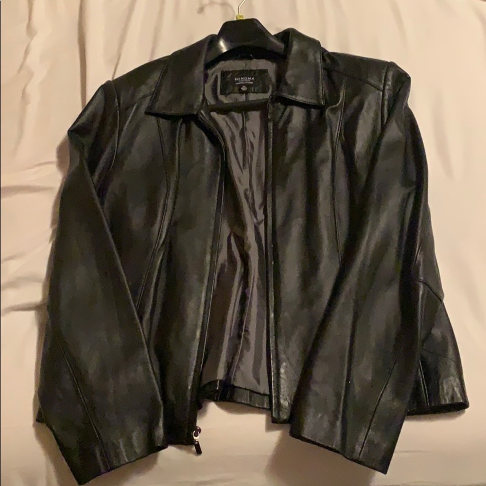 Sanoma leather jacket.